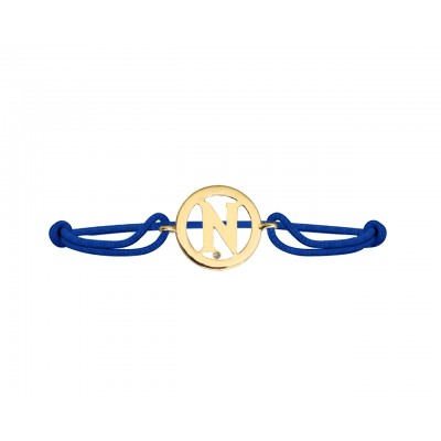 Alphabet N Gold Bracelet